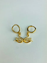 Designer Swan Earring