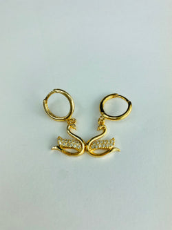 Designer Swan Earring
